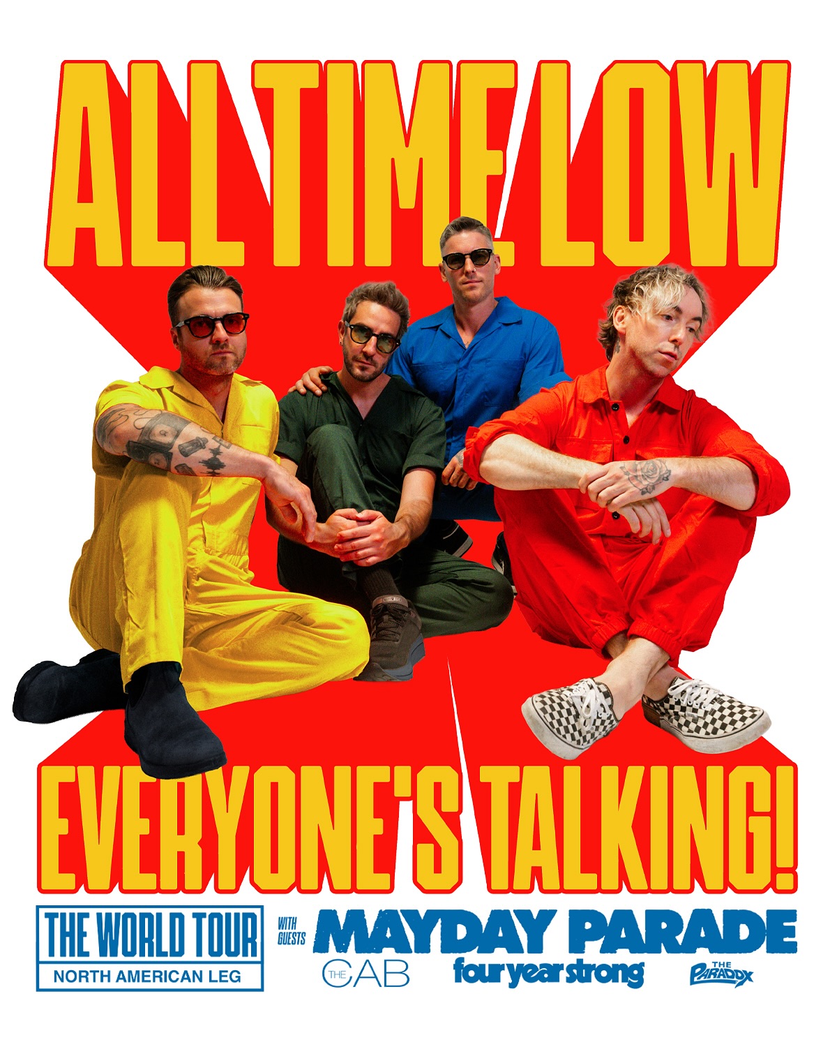 All Time Low EVERYONE'S TALKING Tour Poster 2025-2026